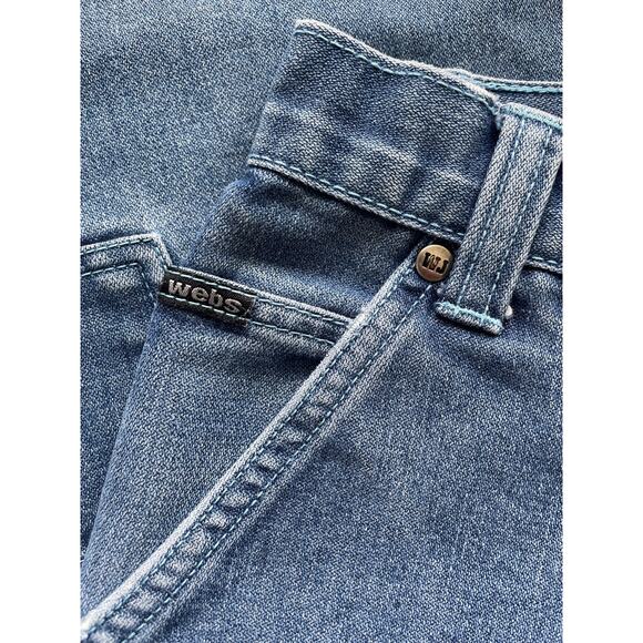 Boys Vintage Webs Wide Leg Baggy Medium Wash Carpenter Jeans Size 10 - Picture 8 of 11